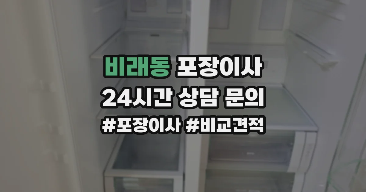 비래동 포장이사