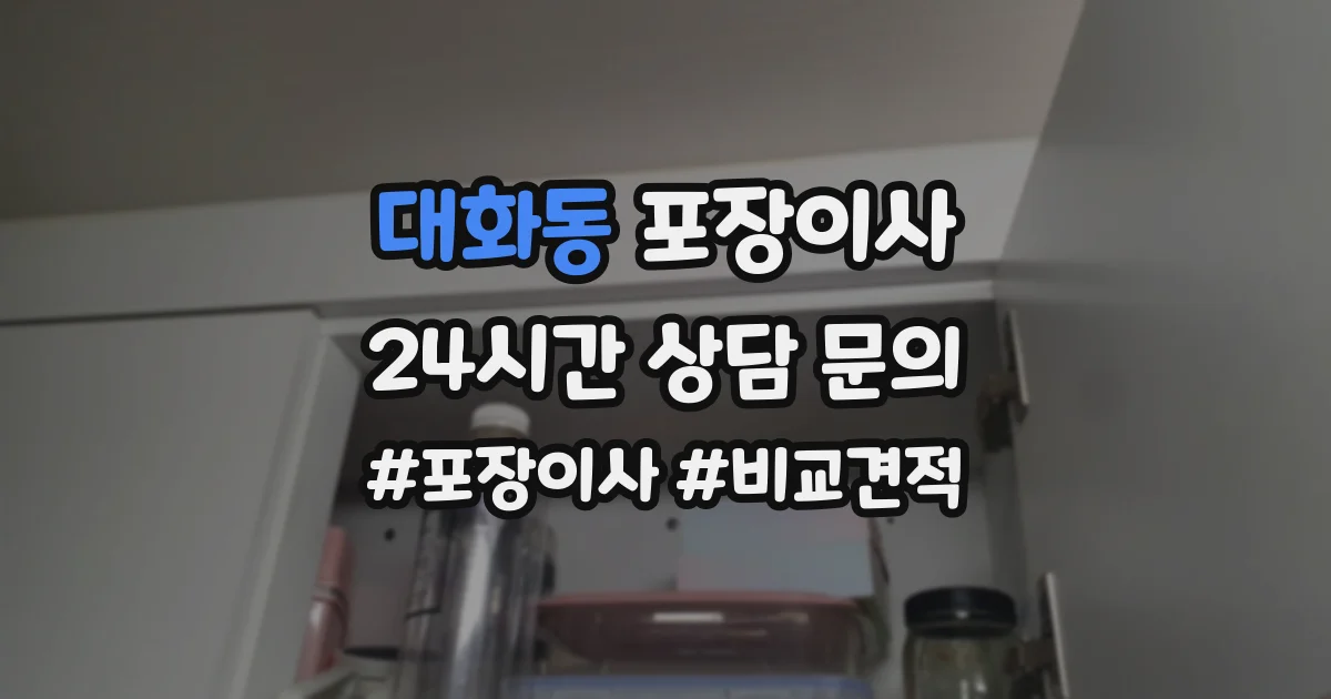 대화동 포장이사