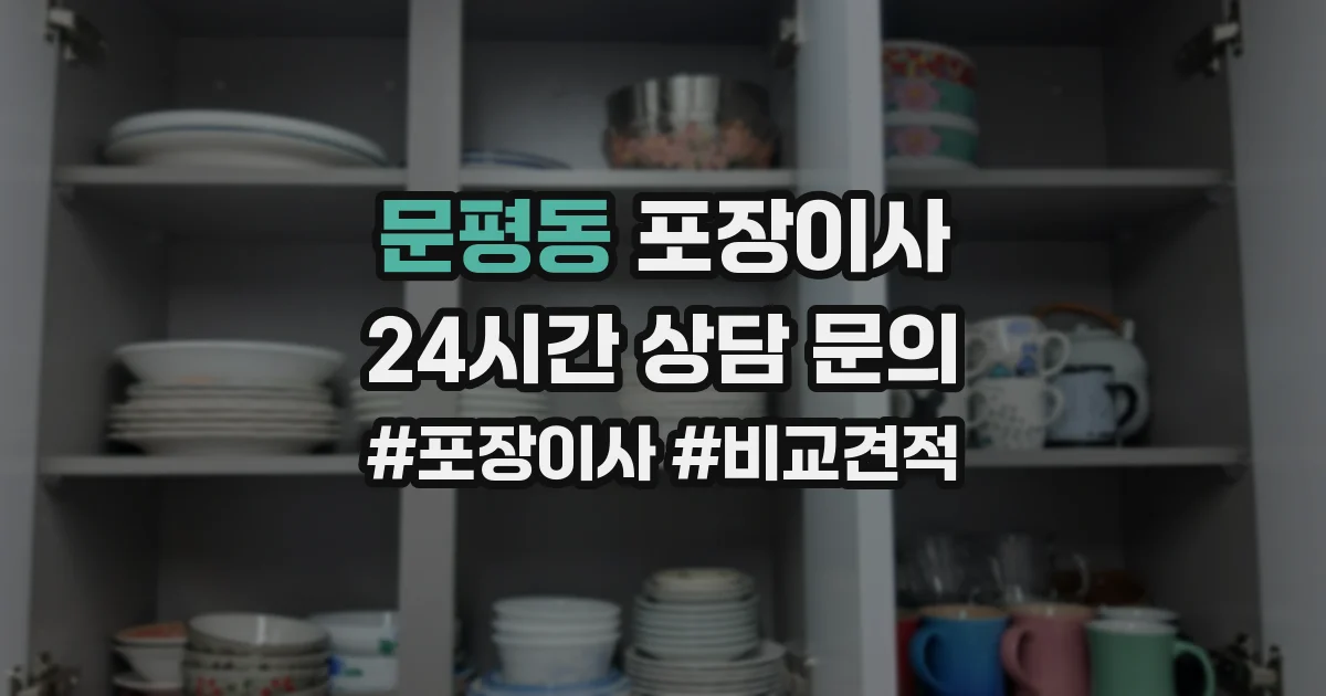 문평동 포장이사