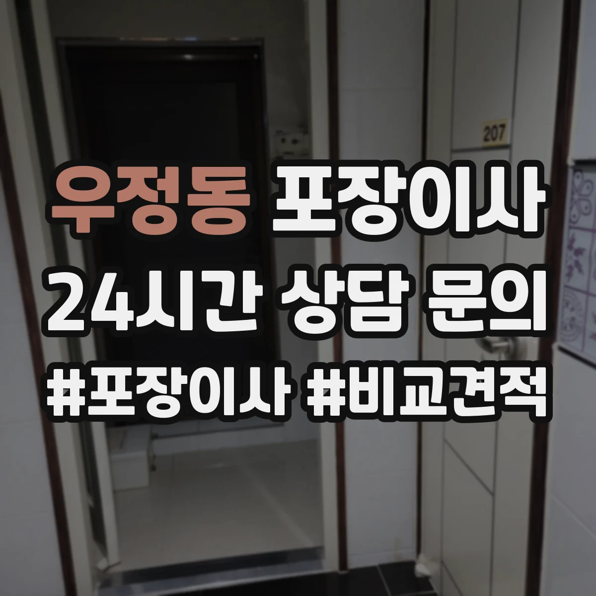 우정동 포장이사