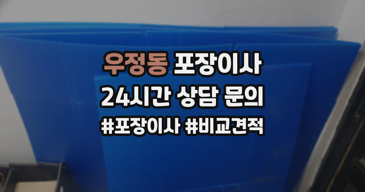 우정동 포장이사