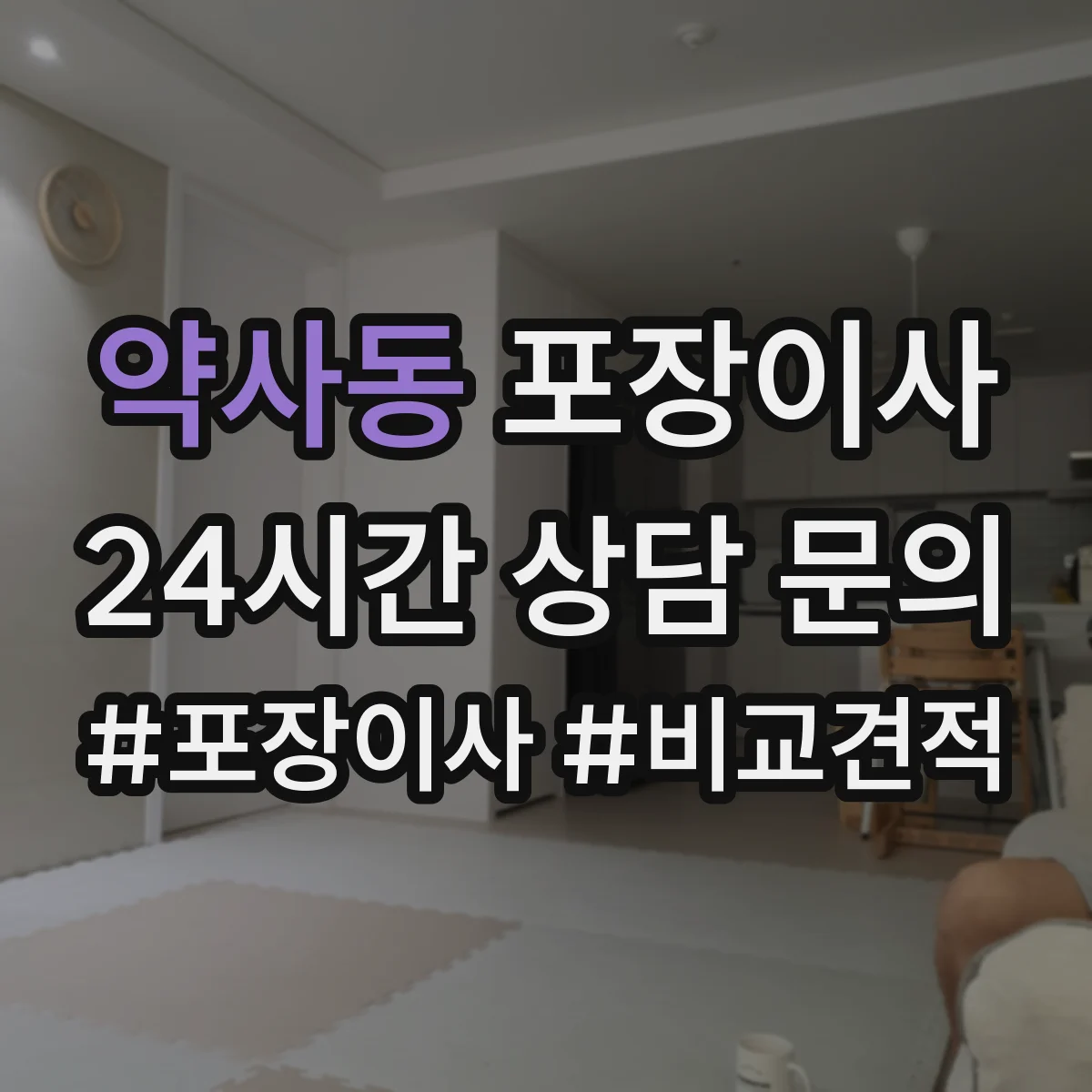 약사동 포장이사