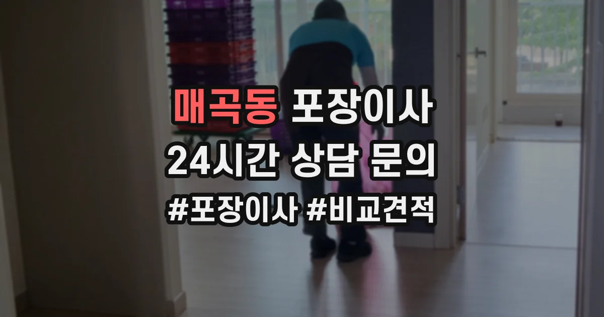 매곡동 포장이사