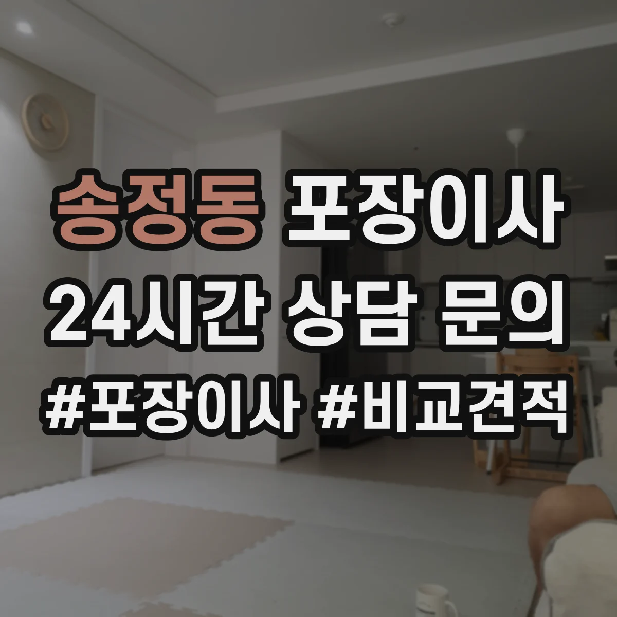 송정동 포장이사