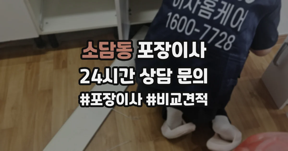 소담동 포장이사