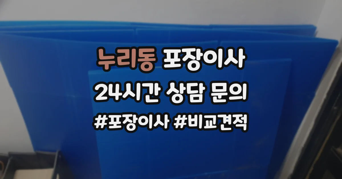누리동 포장이사