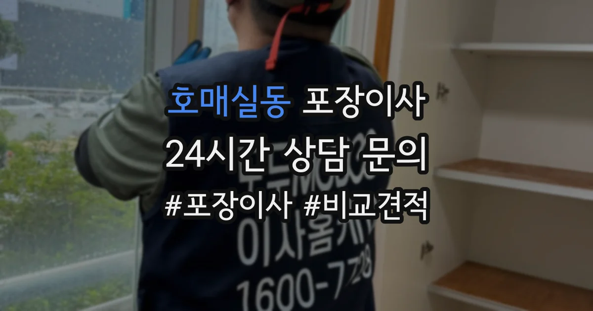 호매실동 포장이사