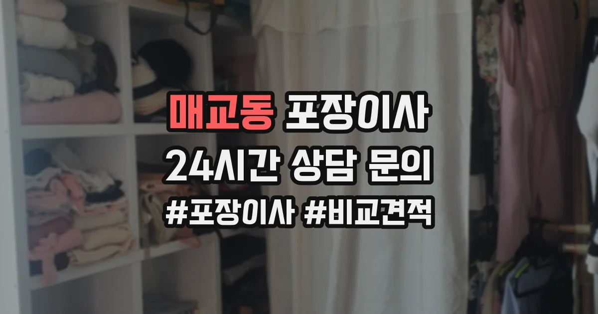 매교동 포장이사