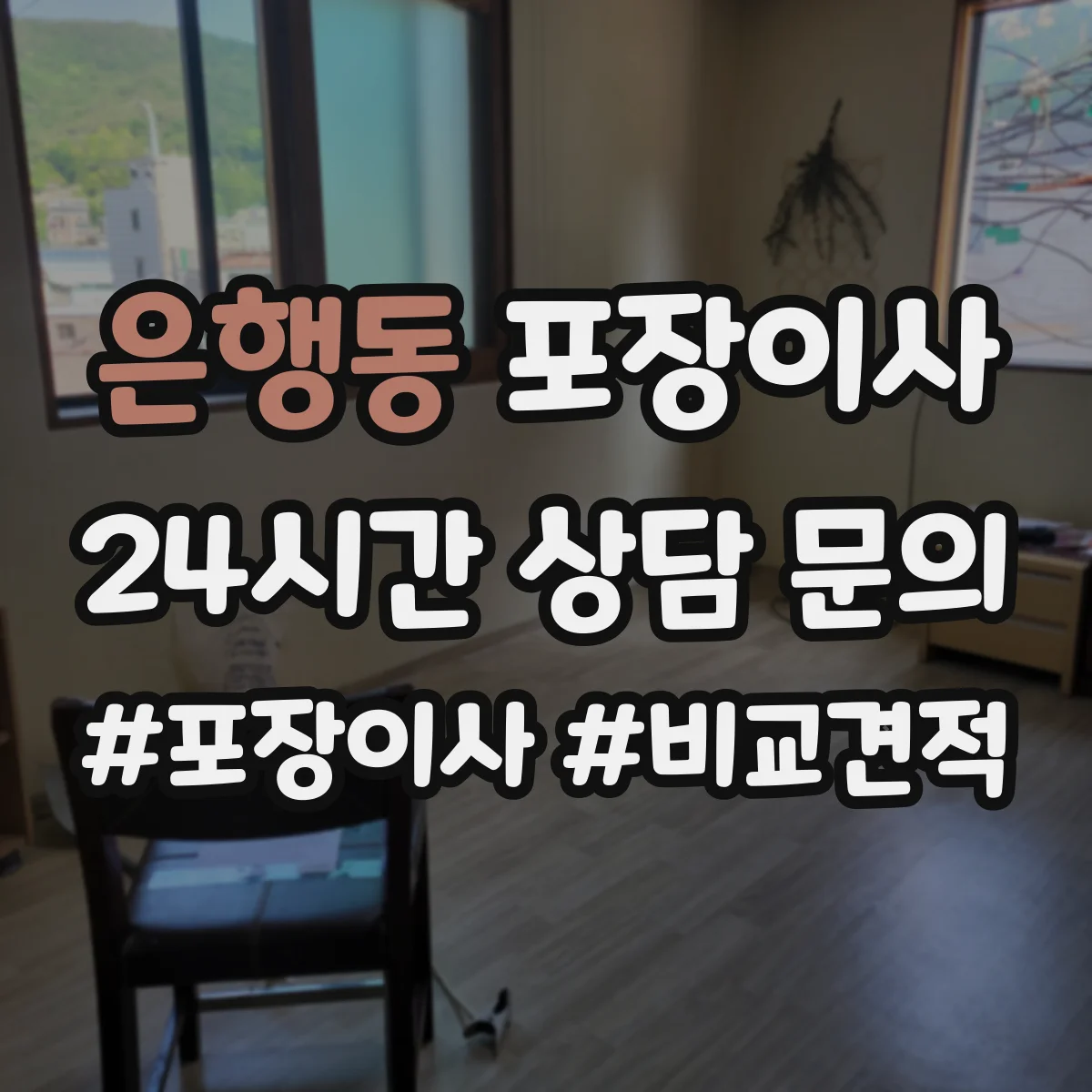 은행동 포장이사 버려야 할 짐 정리 포함 범위