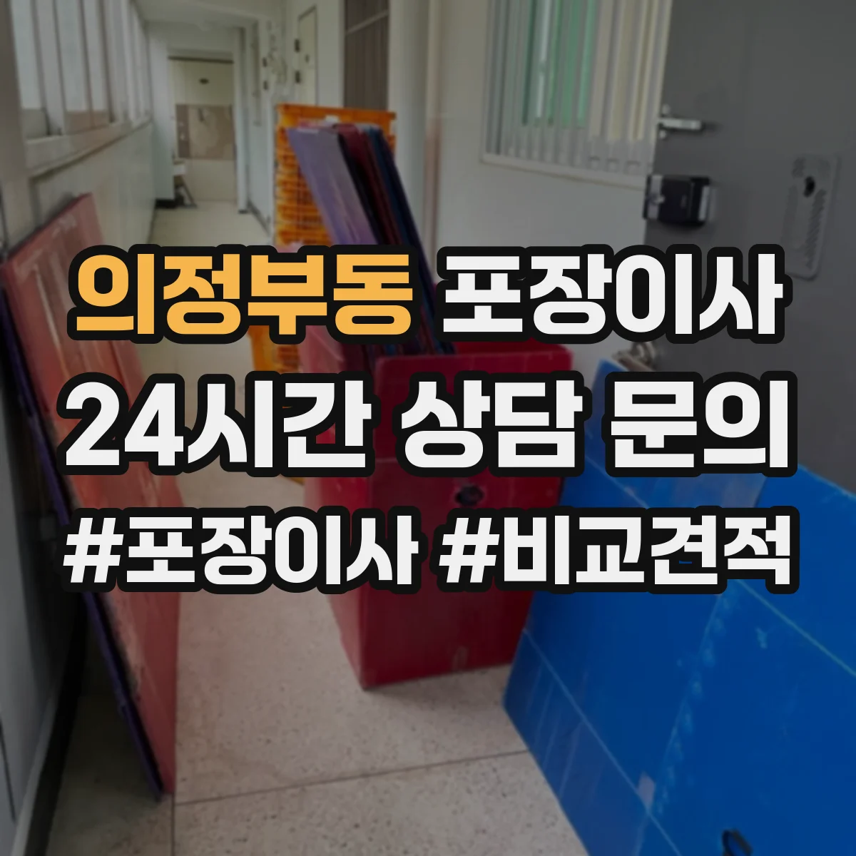 의정부동 포장이사 반려동물 동선 고려한 포장 자재와 작업 순서