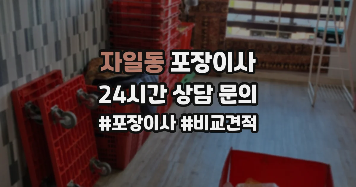 자일동 포장이사