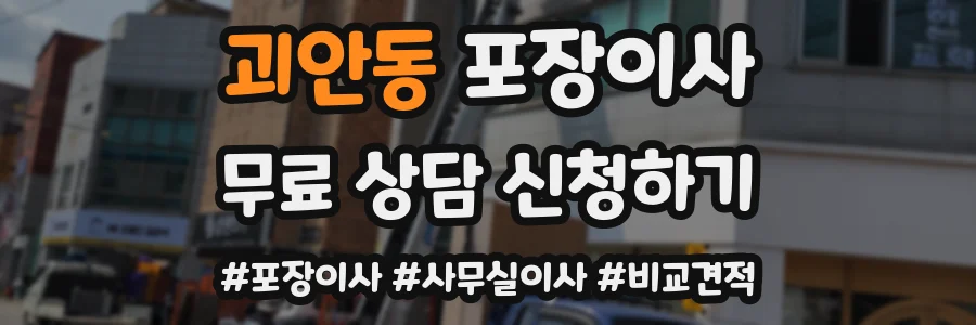 괴안동 포장이사