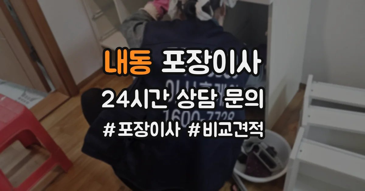 내동 포장이사
