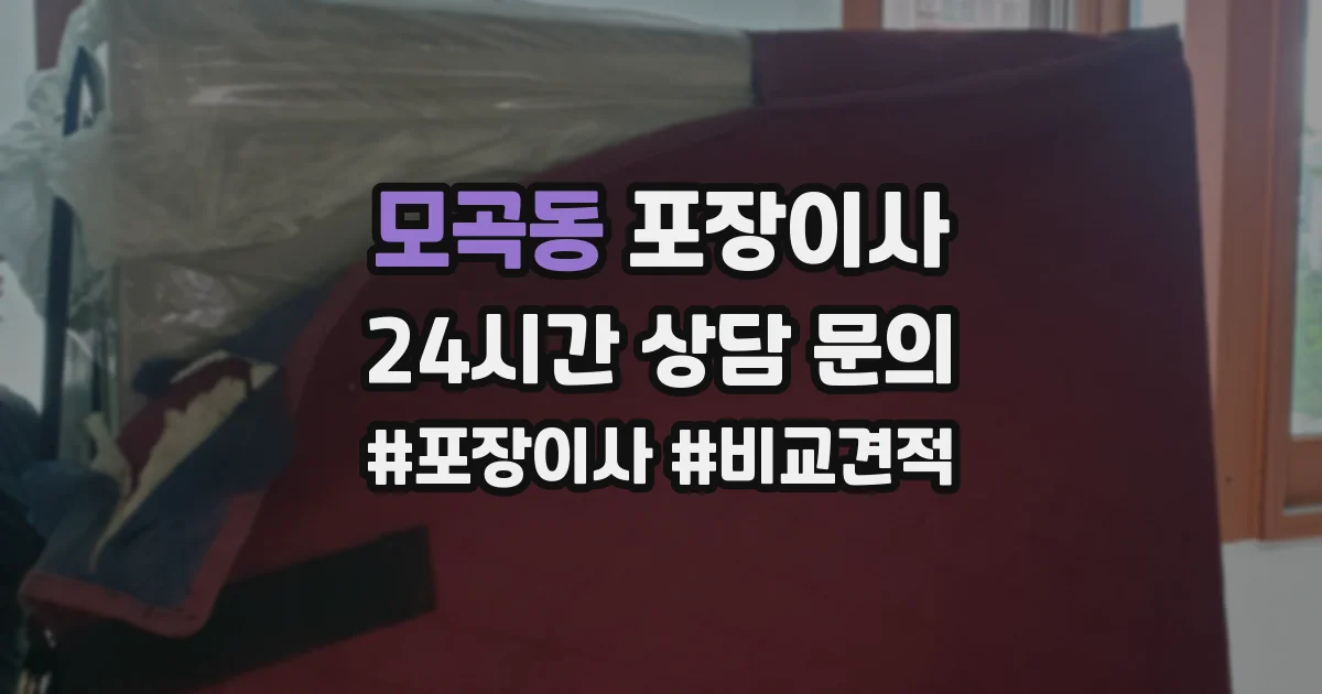 모곡동 포장이사