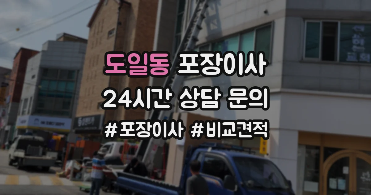 도일동 포장이사