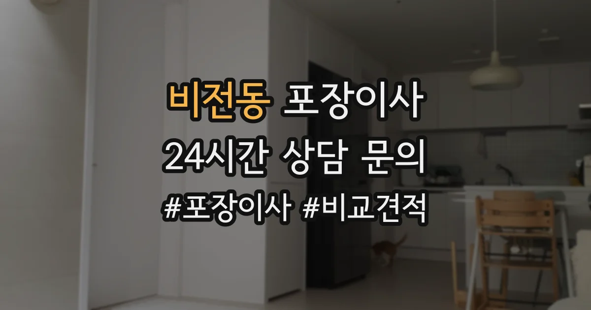 비전동 포장이사