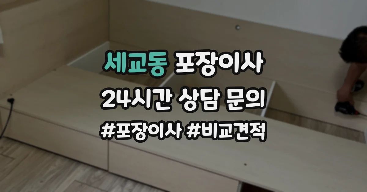 세교동 포장이사
