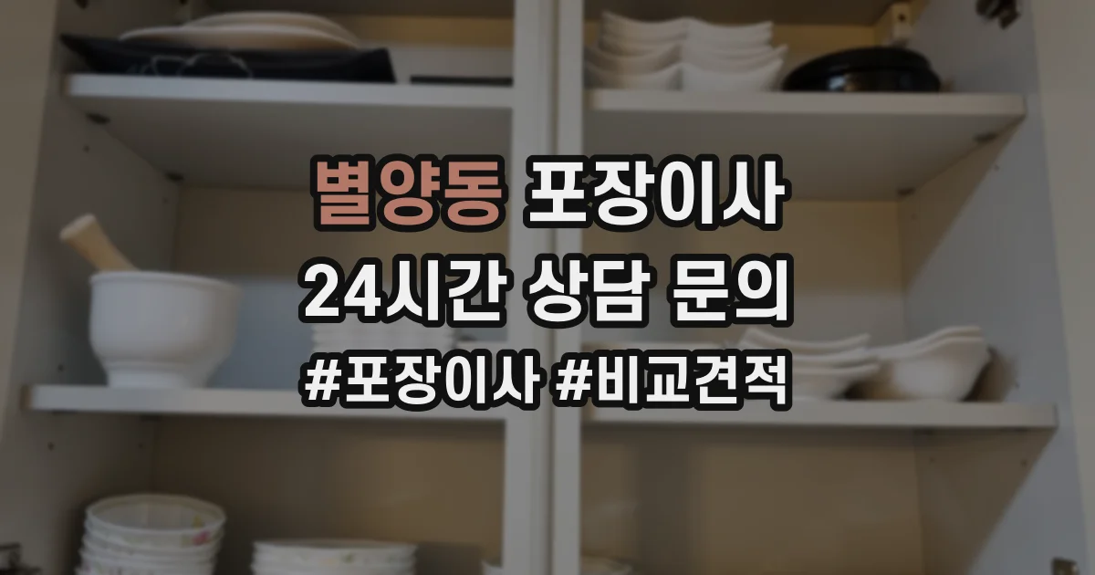 별양동 포장이사