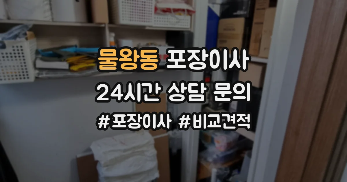 물왕동 포장이사