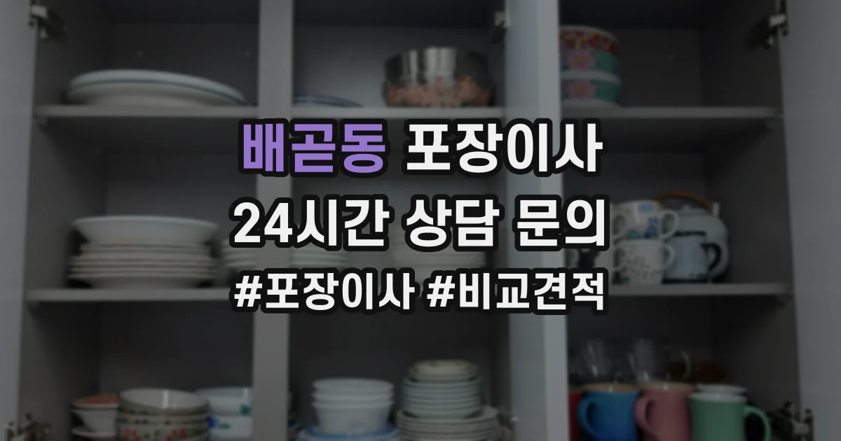 배곧동 포장이사
