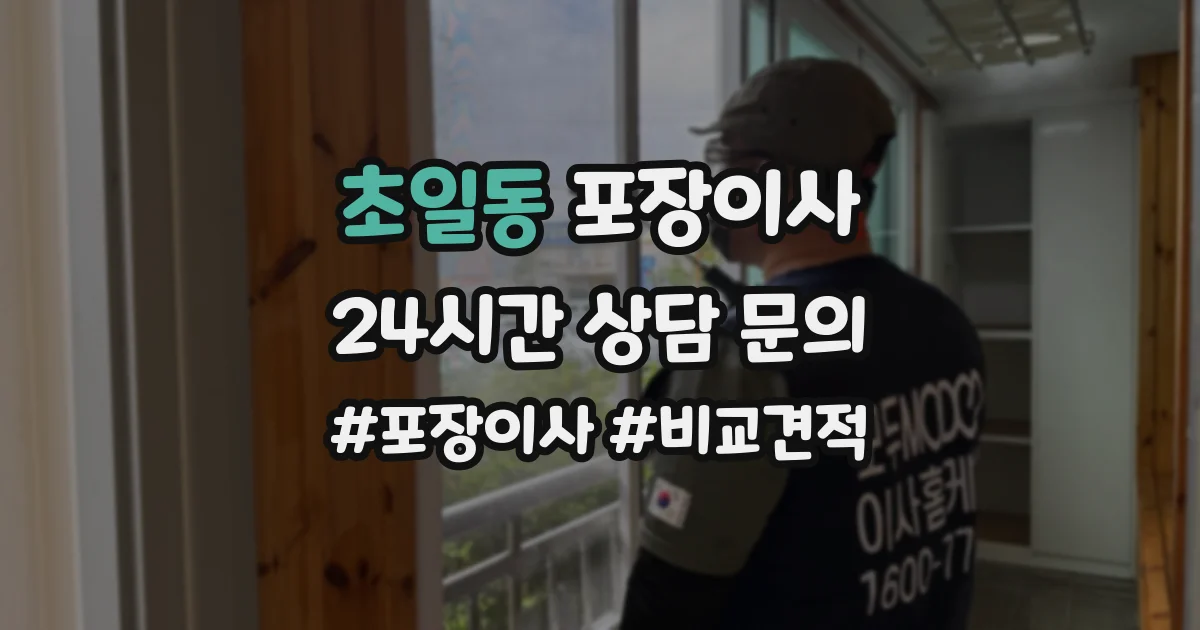 초일동 포장이사