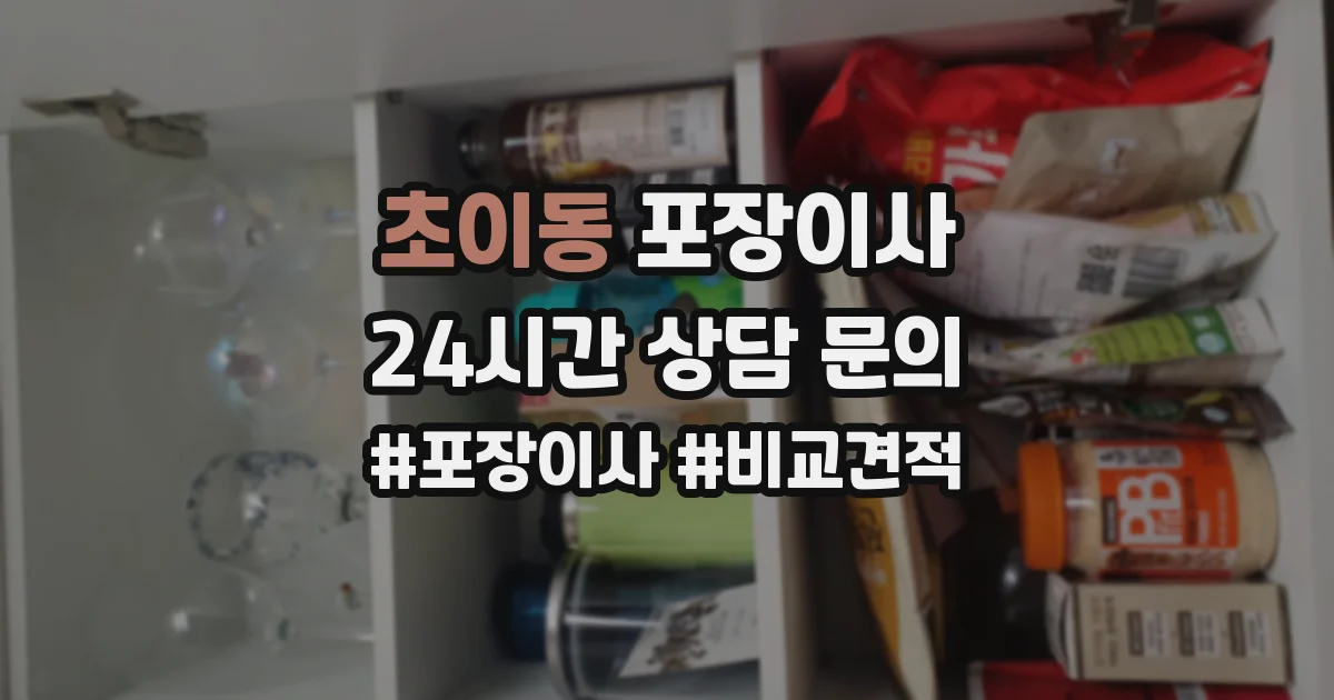 초이동 포장이사