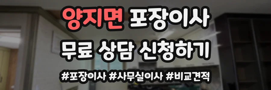 양지면 포장이사