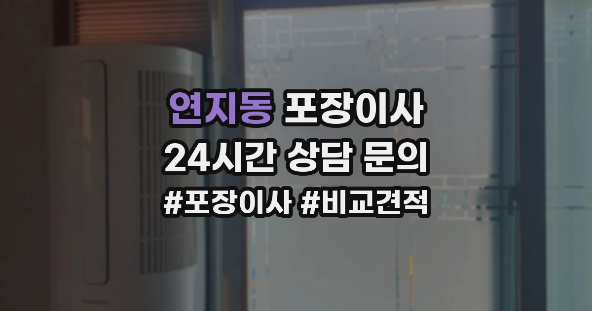연지동 포장이사