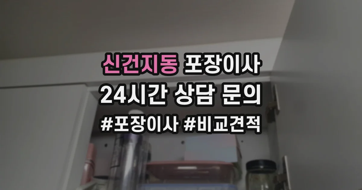 신건지동 포장이사