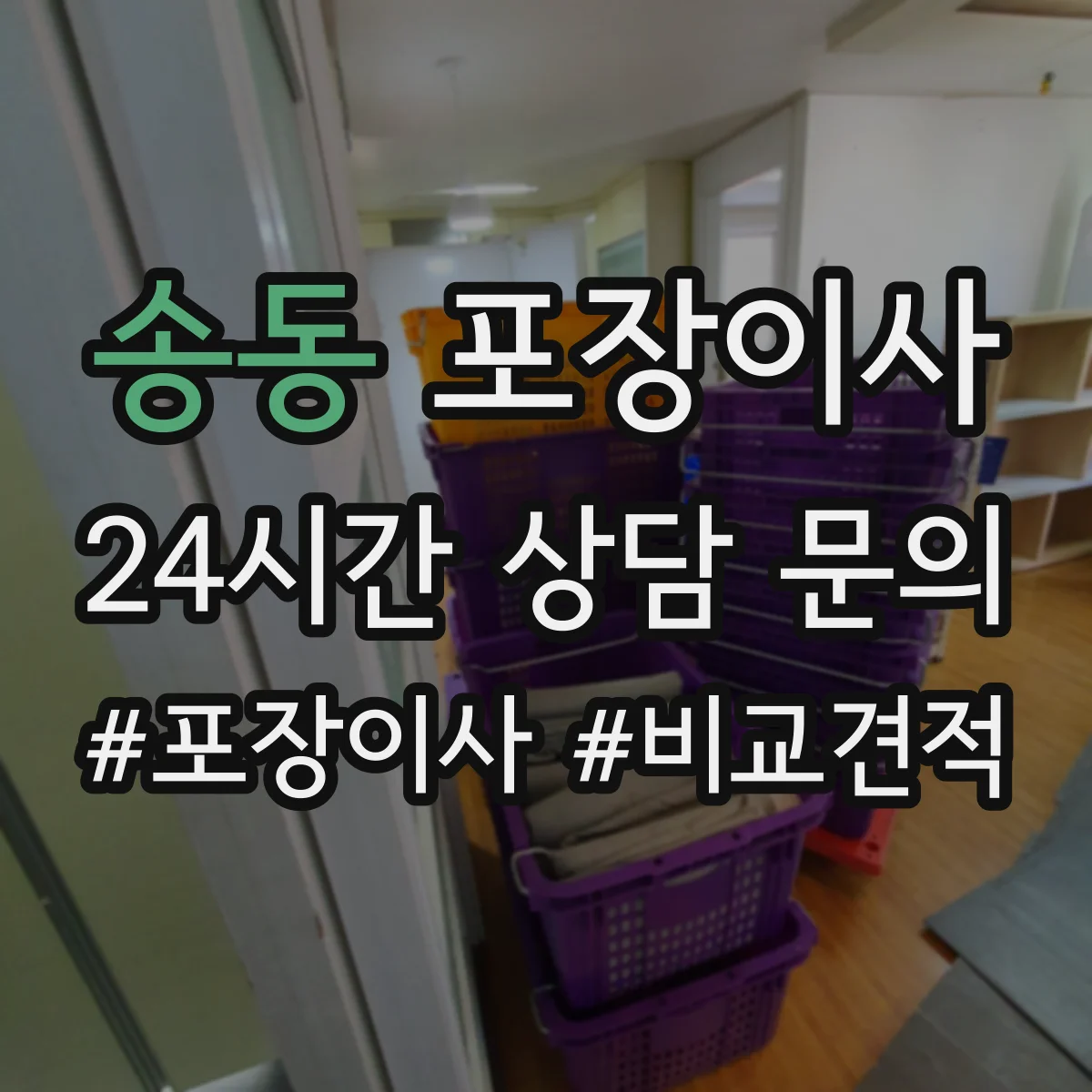 송동 포장이사
