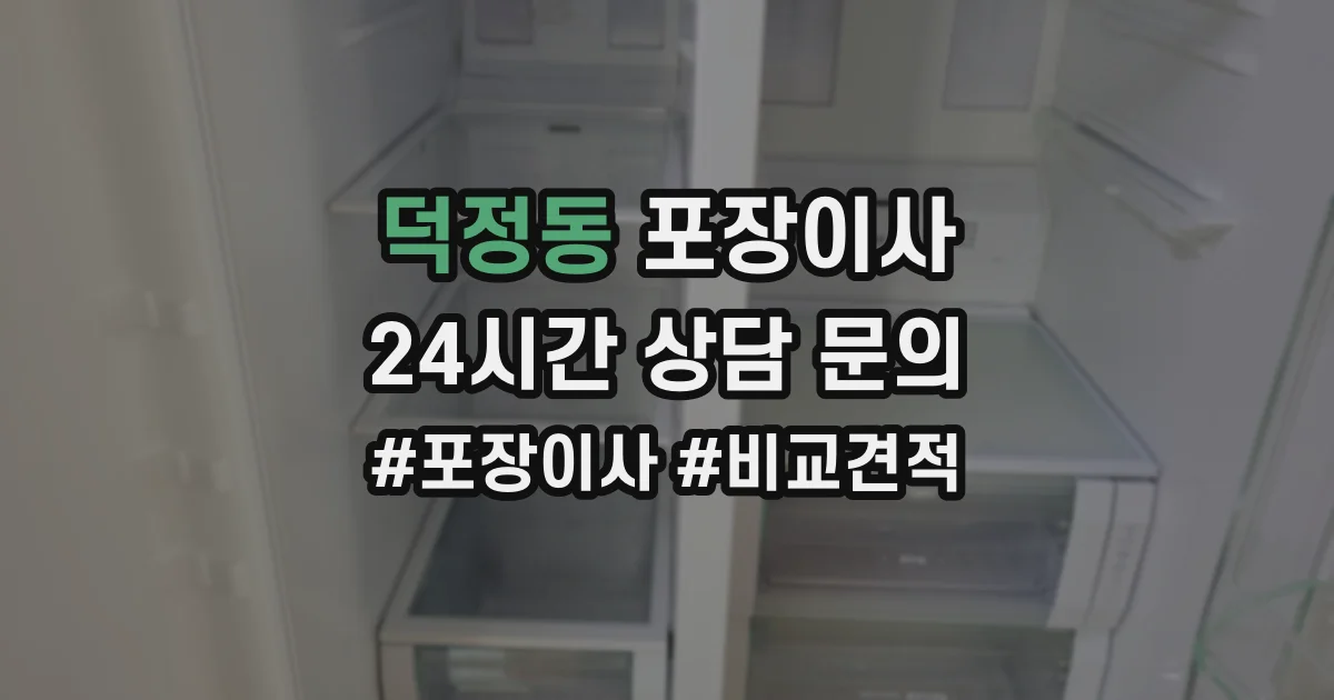 덕정동 포장이사