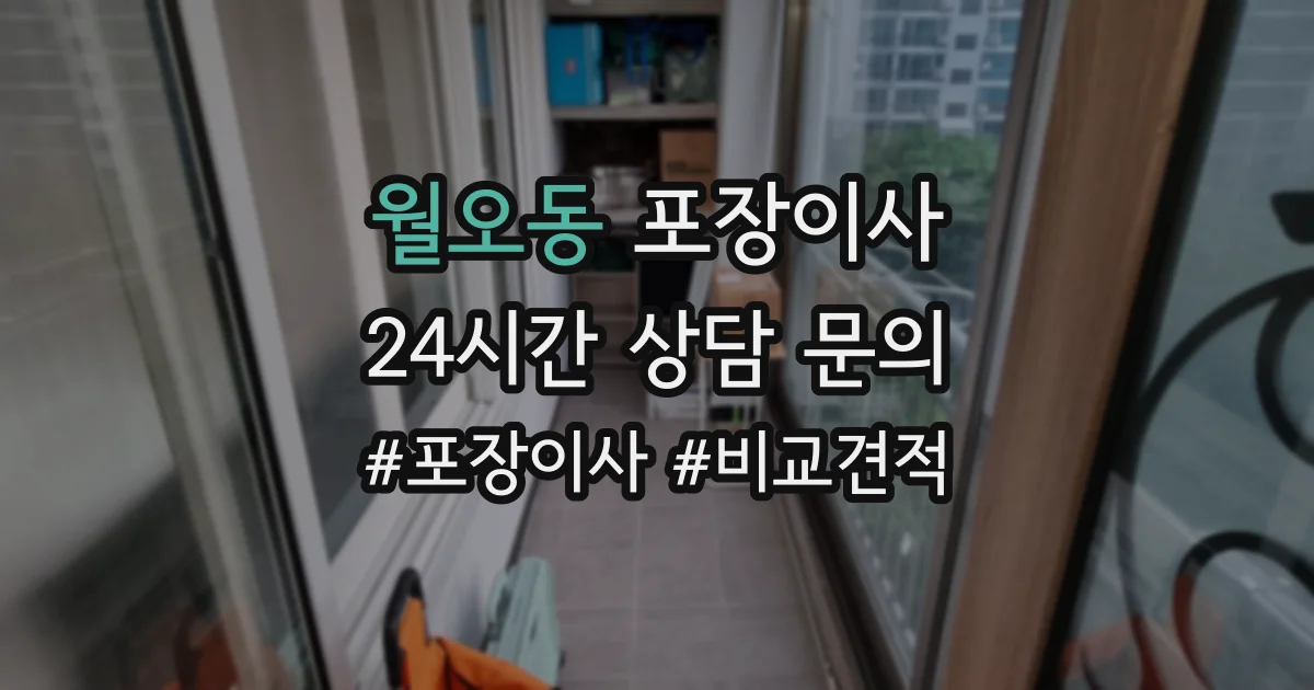 월오동 포장이사