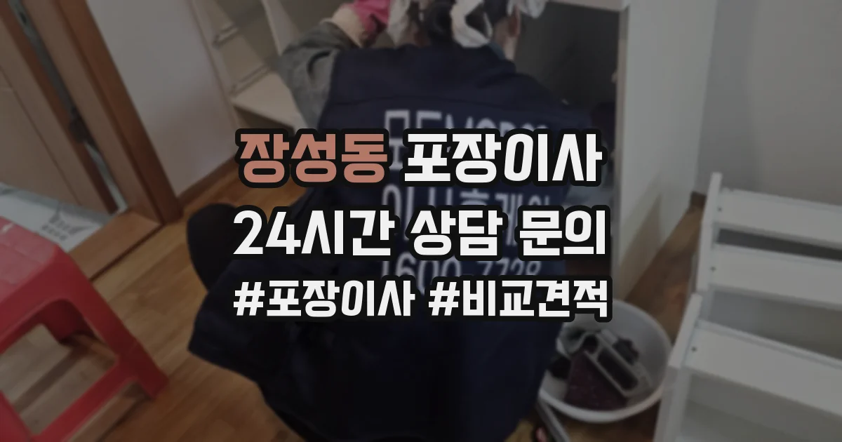 장성동 포장이사