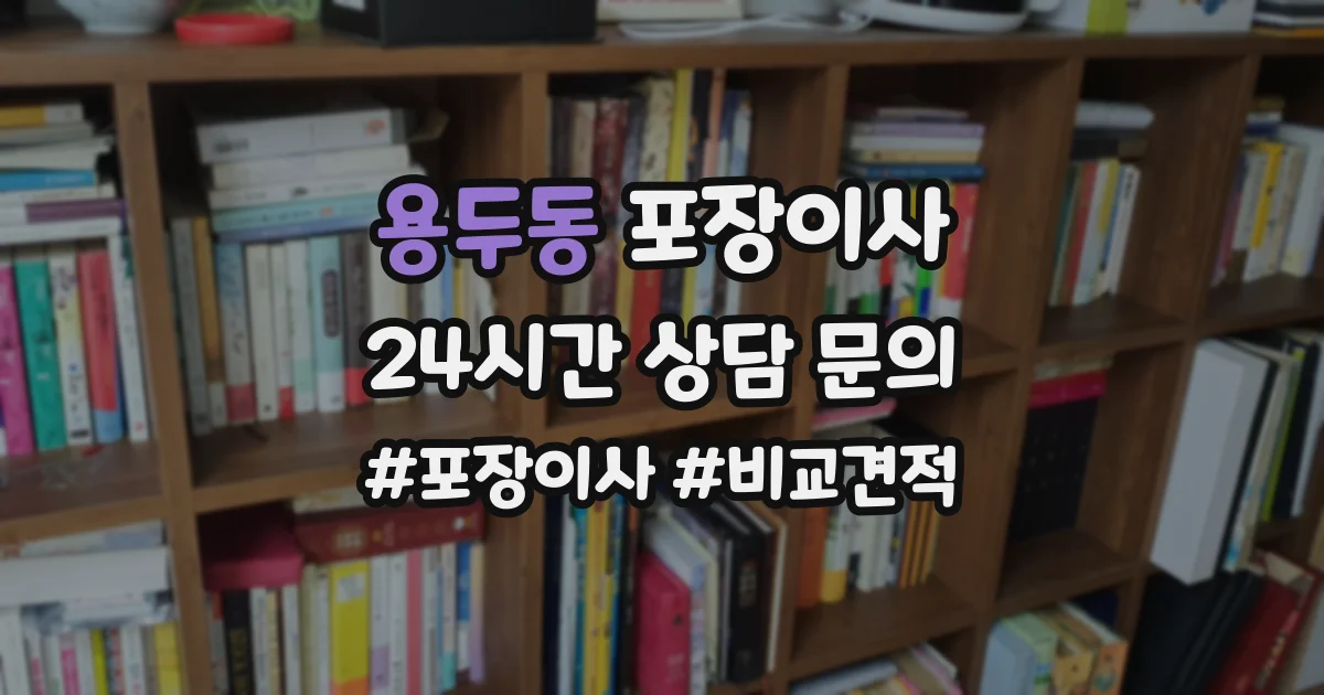 용두동 포장이사