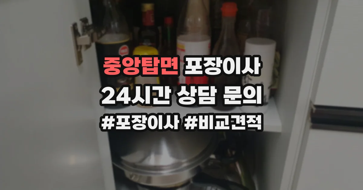 중앙탑면 포장이사