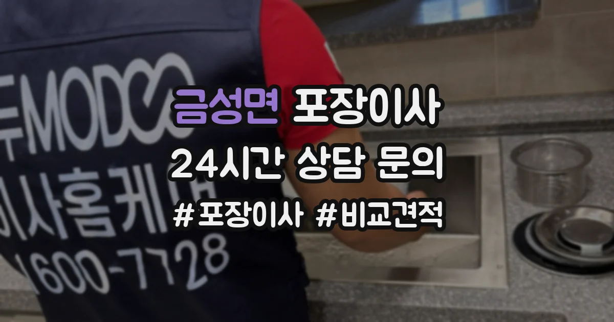금성면 포장이사
