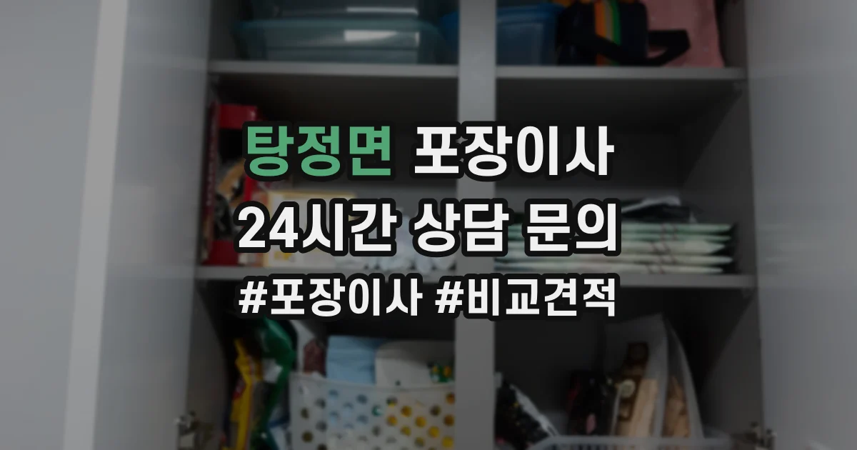 탕정면 포장이사