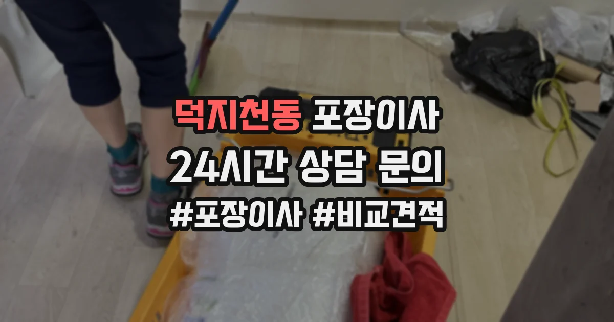 덕지천동 포장이사