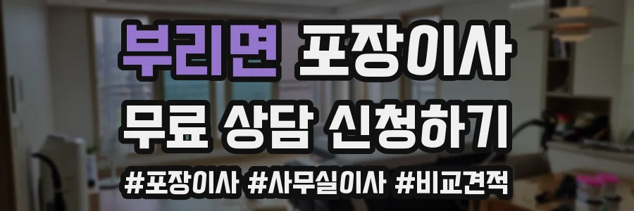 부리면 포장이사