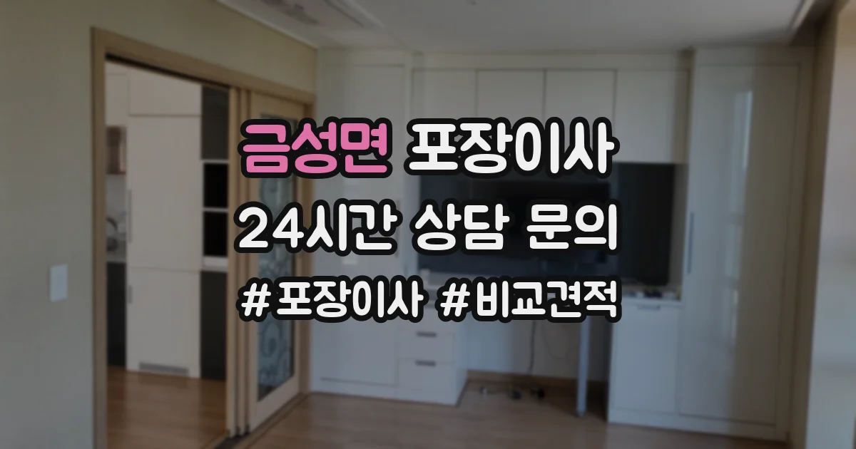 금성면 포장이사