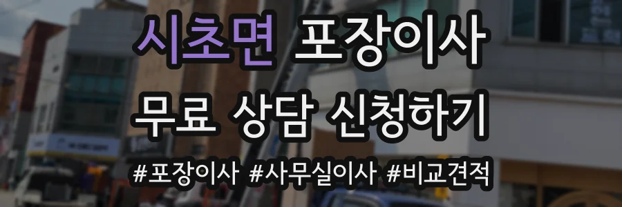 시초면 포장이사