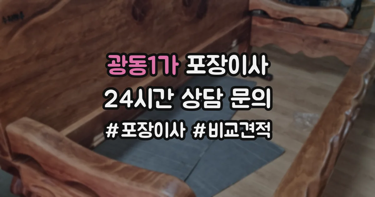 광동1가 포장이사