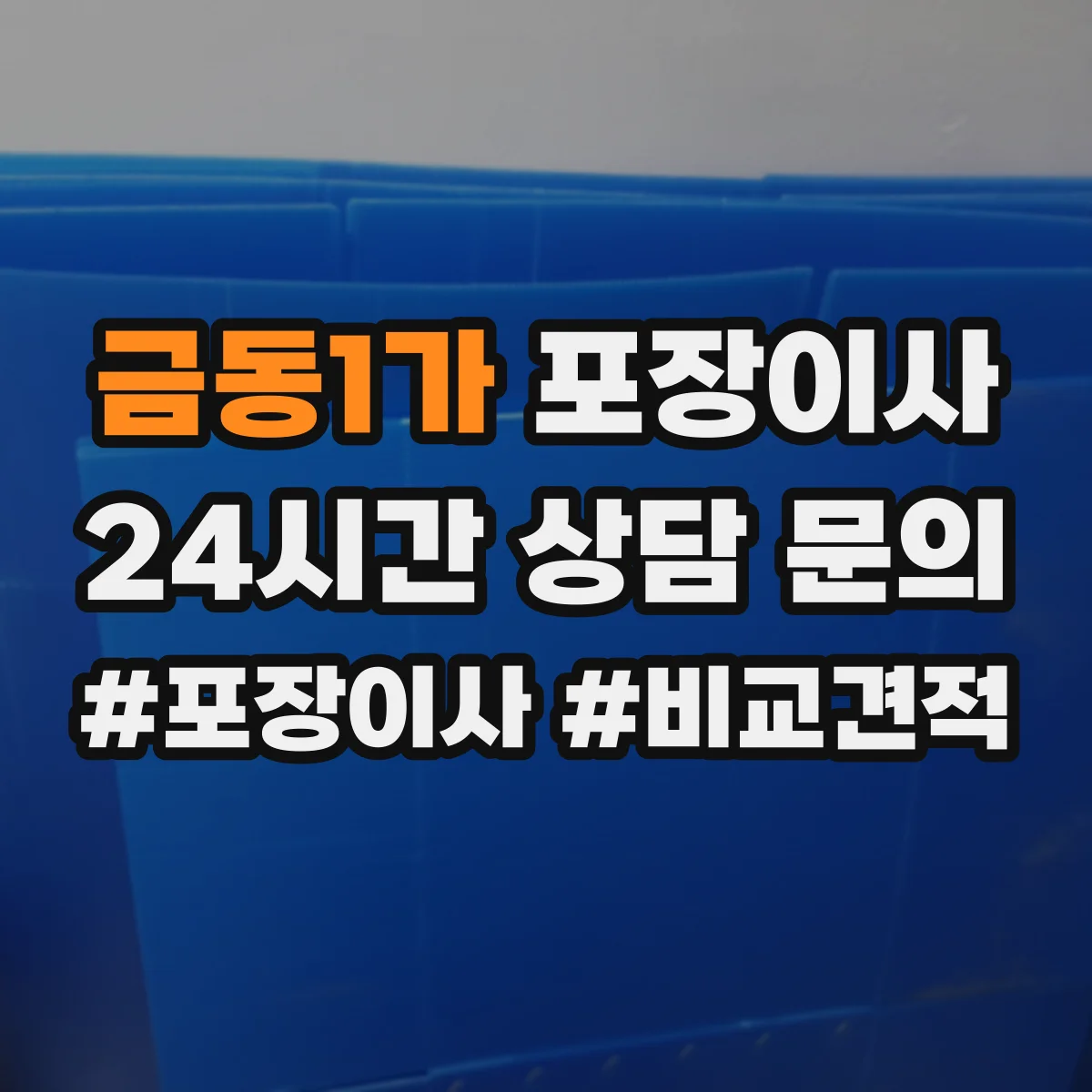 금동1가 포장이사