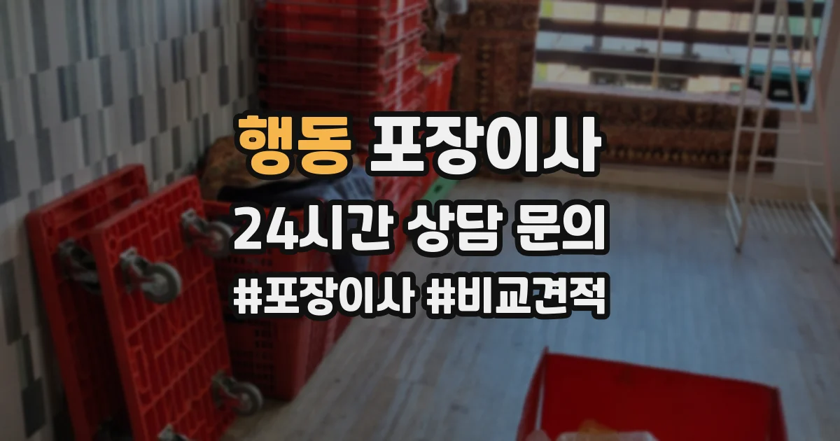 행동 포장이사