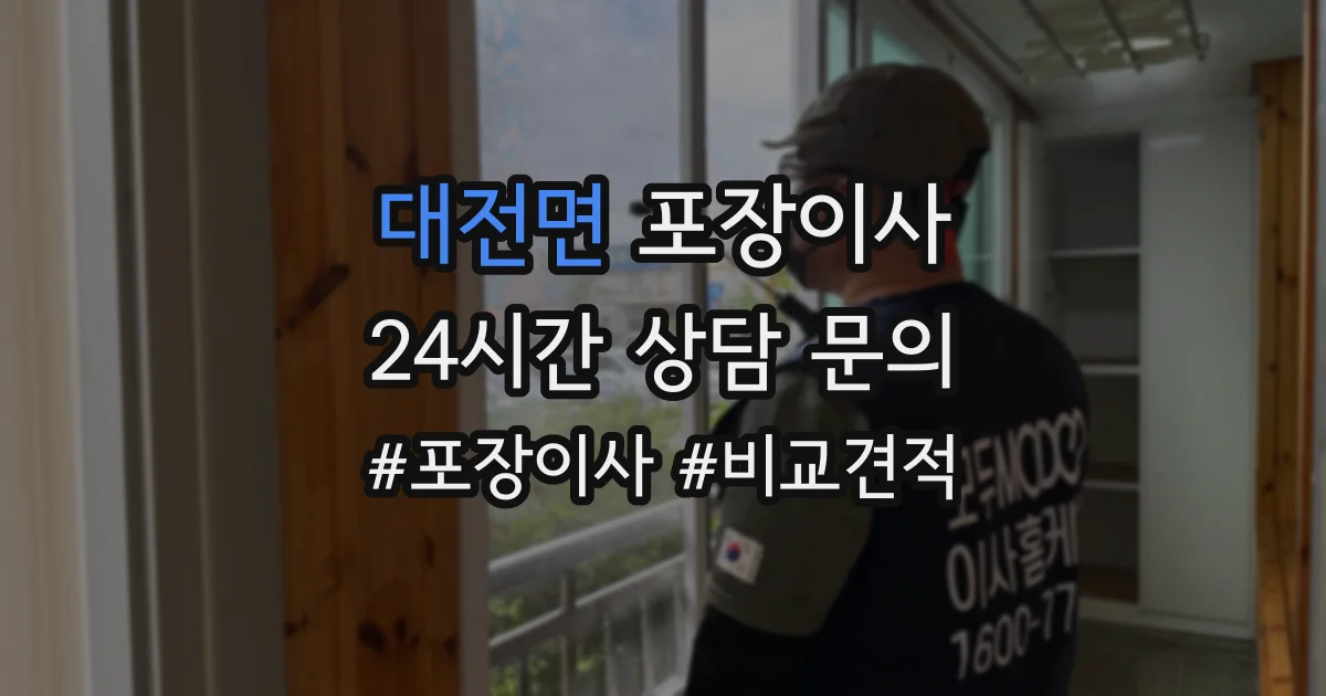 대전면 포장이사