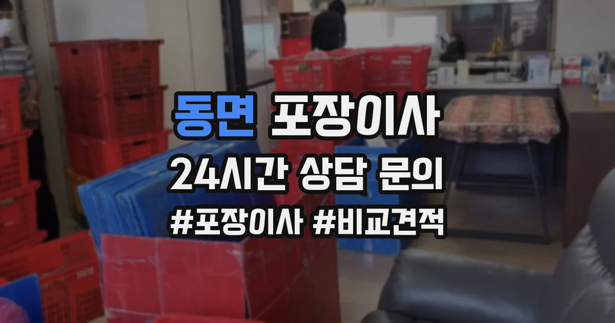 동면 포장이사