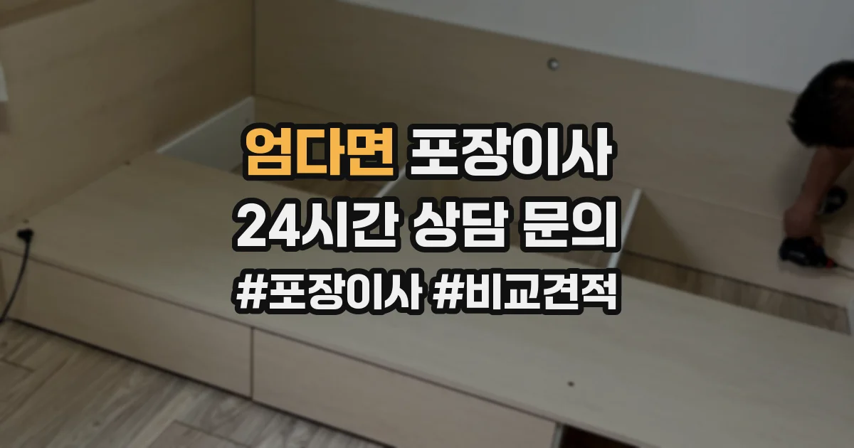 엄다면 포장이사