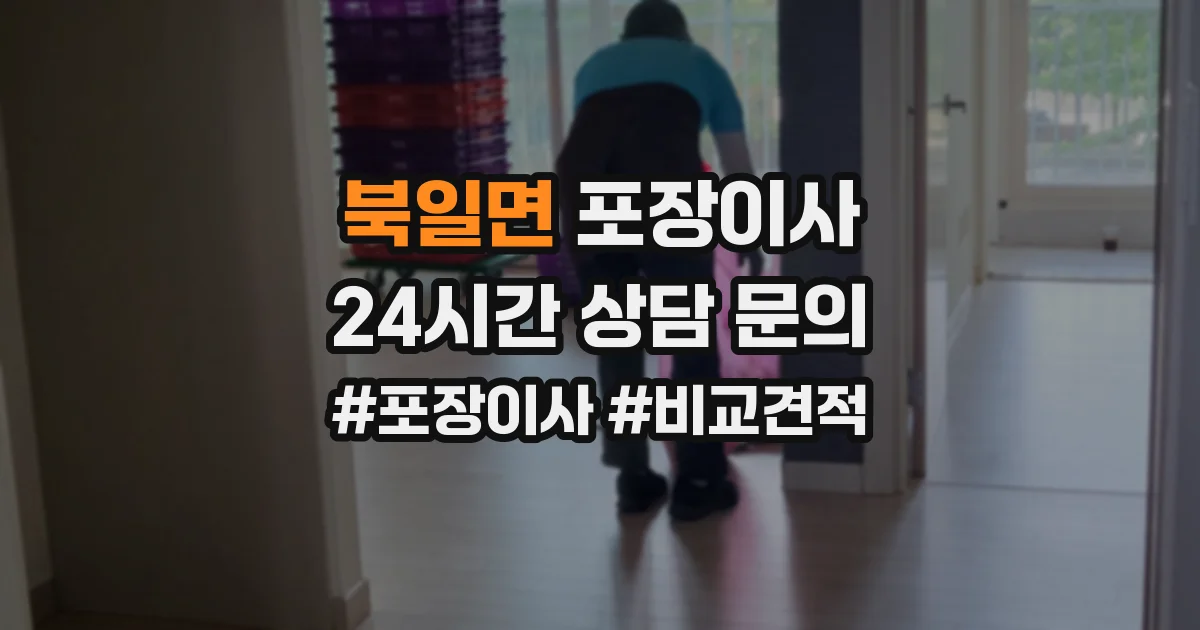 북일면 포장이사