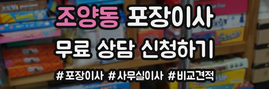 조양동 포장이사
