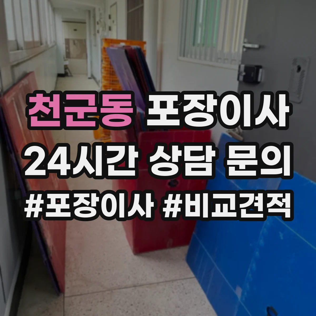 천군동 포장이사